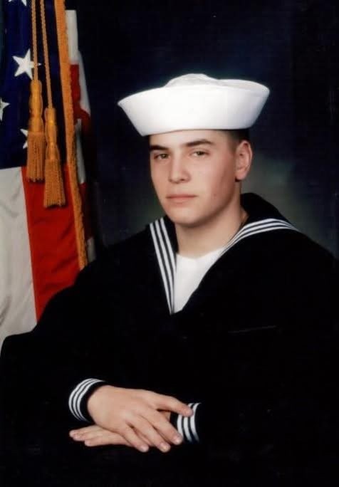 Dan Goltz in his U.S. Navy uniform - Co-Founder of Swag4Brands and proud Navy veteran